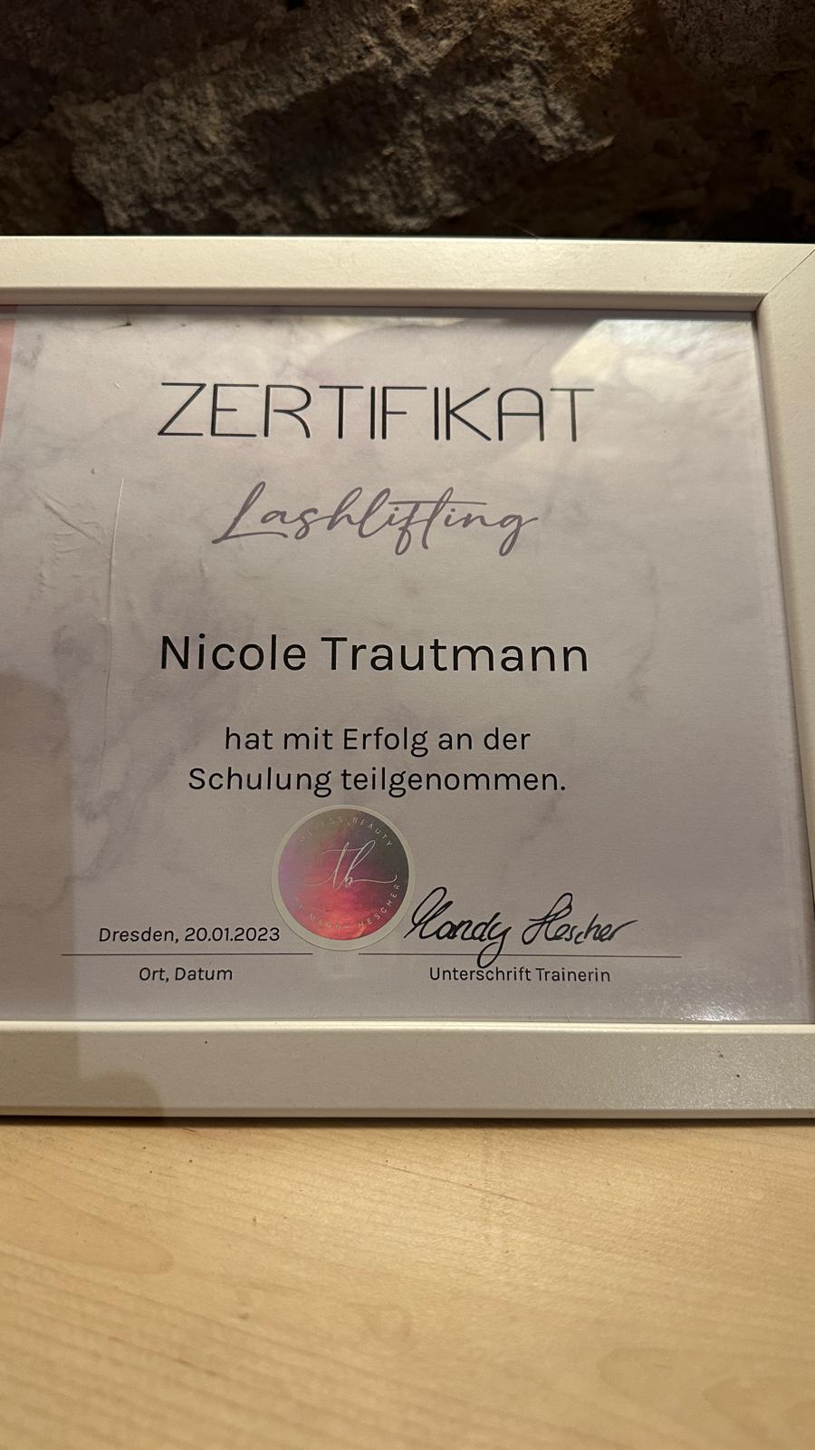 Aqua Facial Radebeul salon Zertifikat